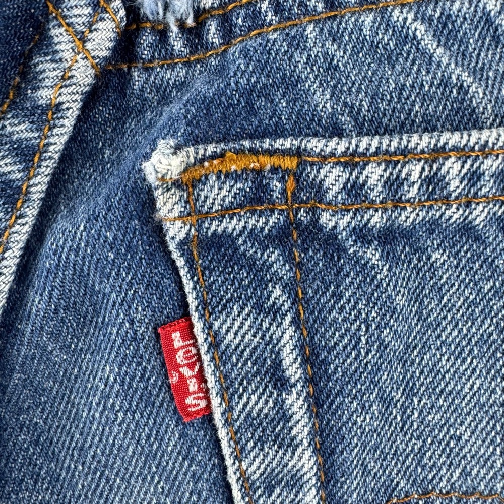 Vintage Levis Jeans Womens 33x36 (Fits 29x31) 501 High Rise Straight 80s USA - Picture 10 of 16